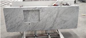Carrara Bianco White Marble Countertops