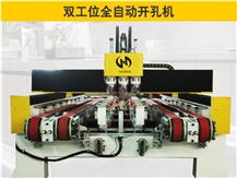 3 Bits Sink Hole Cutting Machine In Double Worktable