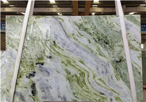 China Jade Green Ice Jade Marble Slabs Tiles Polished