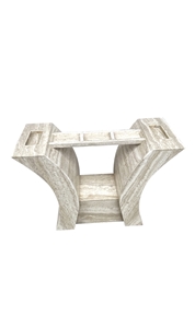 Stone Dinning Table Base#5 In Peruvian Travertine Polished