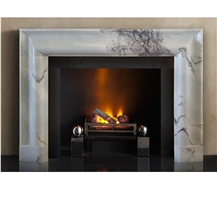 Lilac Marble Simple Modern Style Fireplace Mantel