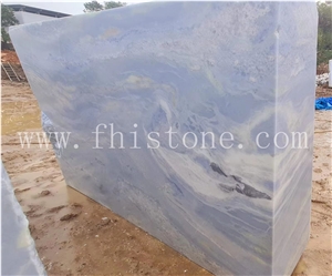 Brazil Blue Quartzite Slab Blue Stone Luxury Stone Interior