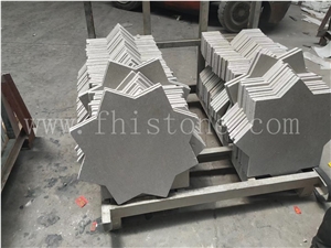 Cinderella Grey Eight-Pointed Star Marble Tile Tumbled Tile