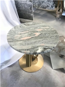 Mountain Stream White Stream Marble Table Top Coffee Table