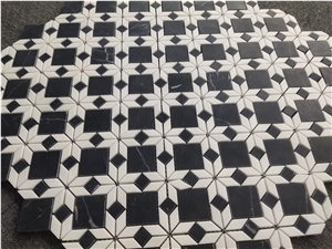 Crystal White And Black Root Mosaic