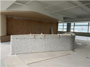 Curving Stone Reception Desk,Carving Stone Customized Desk