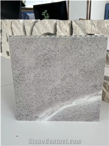 Grey Marble Tile Composited Aluminum Honeycomb Backing