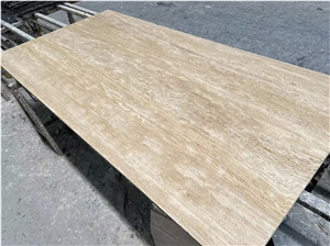 Turkey Beige Roman Travertine Laminated With Honeycomb Panel