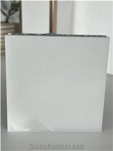 White Jade Marble Tile Composite Honeycomb Backing