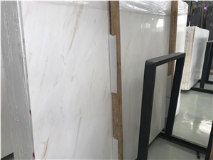 Ariston Gold White Marble Slab Tile For Wall And Floor