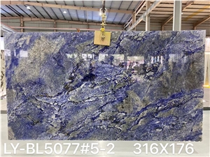 Azul Bahia Blue Granite Slab Tile For Wall