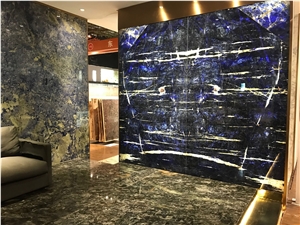 Blue Sodalite Granite Slab Tile