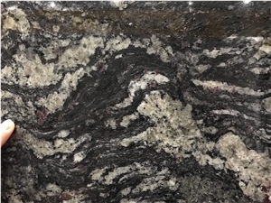Brazil Atacama Black Granite Slab Tile Good For Wall