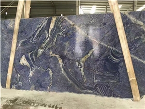 Brazil Azul Bahia Blue Granite Slab Tile Good For Wall
