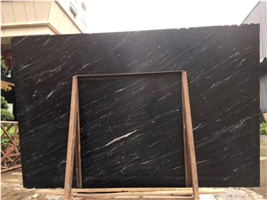 Brazil Diamond Fall Black Granite Slab Tile