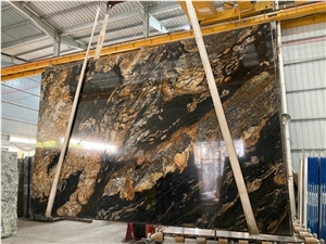 Brazil Magma Black Quartzite,Brazil Quartzite Slab Tile