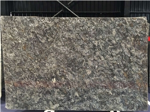 Brazil Platinum Diamond Black Granite Slab Tile