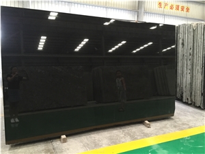 India Absolute Black Granite Slab Tile For Wall And Floor