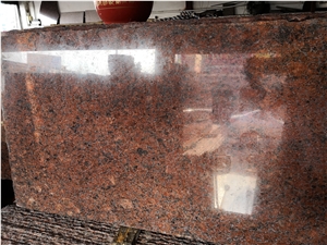 Indian Red Pearl Granite, India Polished Granite Slab Tile
