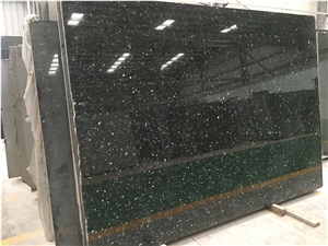 Norway Emerald Pearl Black Granite Slab Tile
