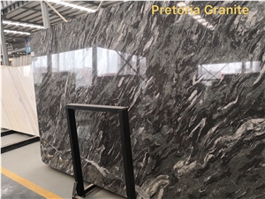 Pretoria Black Granite Polished Slab Tile