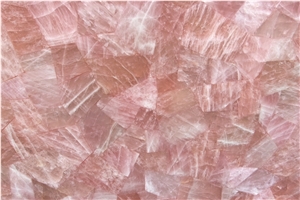 Rose Quartz Semiprecious Stone Slabs