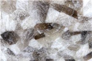 Smokey Quartz Semiprecious Stone Slabs