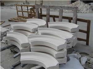 White Limestone Carved Building Ornaments, Arches