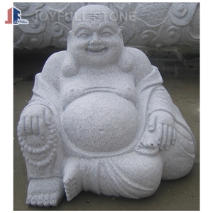Stone Buddha Statue, Grey Granite Statue, Carved Buddha