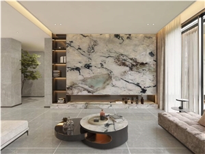Cristallo Tiffany Quartzite Slab&Tiles For Hotel Project
