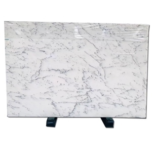 Fine Lines Snow White Marble Slab&Tiles For Floor