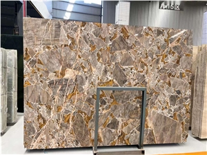 Golden Shadow Marble Slab&Tiles For Hotel Project