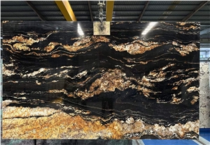 Magma Gold Granite Slab For Home Decor Luxury