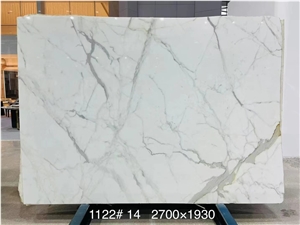 Super Quality White Marble Slabs With Special Veins