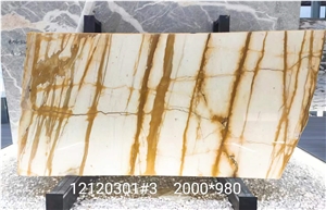 Yellow Siena Marble Slab&Tiles For Home Decor