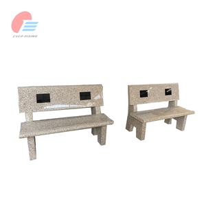 G682 Beige Rust Granite Polished Bench Seat For Garden Use