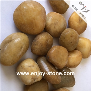 Polished Mixed Size Pebble Stone For Roads And Walkway