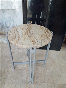 Botticino Fancy Marble Tables Top