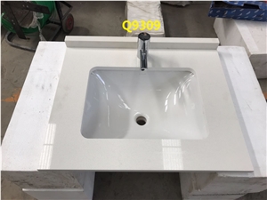 Artificial Quartz Stone Bathroom Vanity Tops
