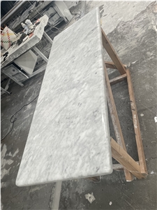 High-End Natural Carrara White Marble Coffee Table Tops