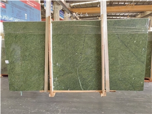 Polished Ming Green Marble Slabs For Bathroom Wall Claddings
