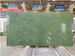 Polished Ming Green Marble Slabs For Bathroom Wall Claddings