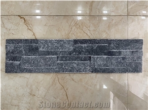 Black Marble Wall Cladding Panels, Ledge Stone