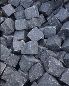 Dark Grey Basalt Cube Stone