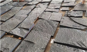 China Black  Granite Split Wall Stone