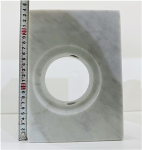 Geometric Carrara Marble Rectangle Vase Home Decor Products