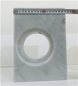 Geometric Carrara Marble Rectangle Vase Home Decor Products