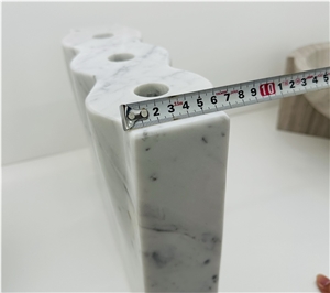 Marble Bathroom Decoration Carrara Marble Toothbrush Holder