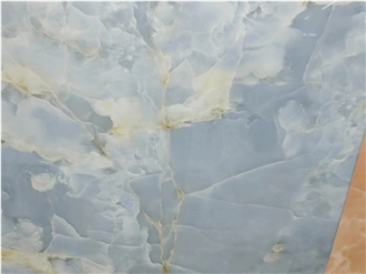 Blue Onyx Vein Sintered Stone Slabs For Wall Floor Tile Use