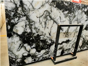 Incense Plum Marble Vein Sintered Stone Slabs Floor Tile Use